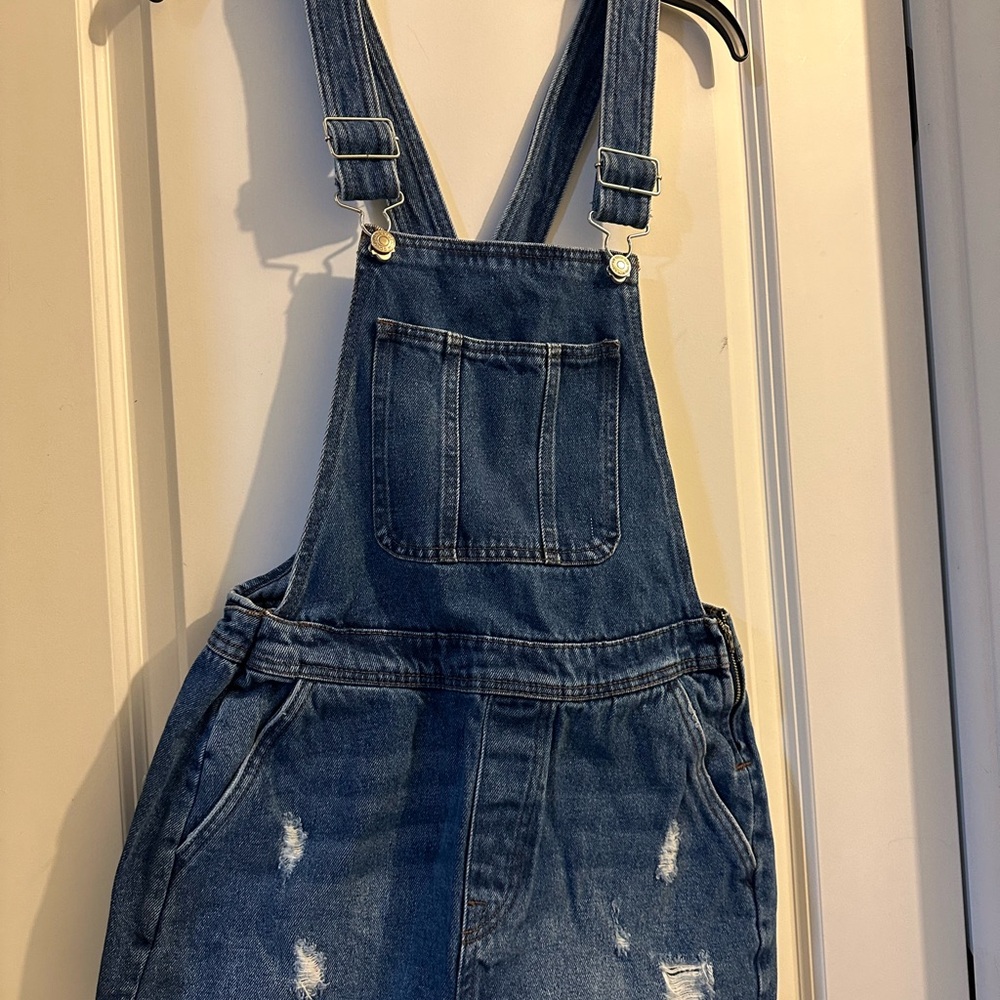 Denim&Co Light Blue overalls